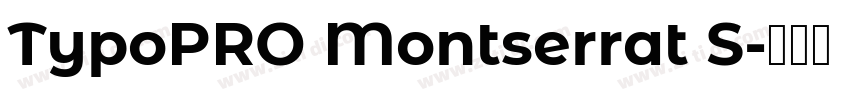 TypoPRO Montserrat S字体转换
